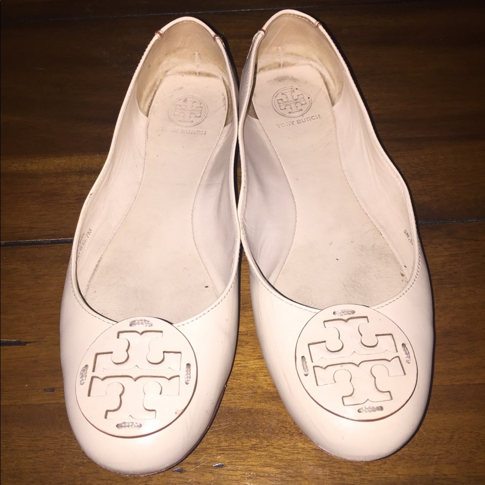 Tory Burch Cream Flats